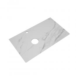 Столешница Elise 90 левая, Монте Тиберио белый